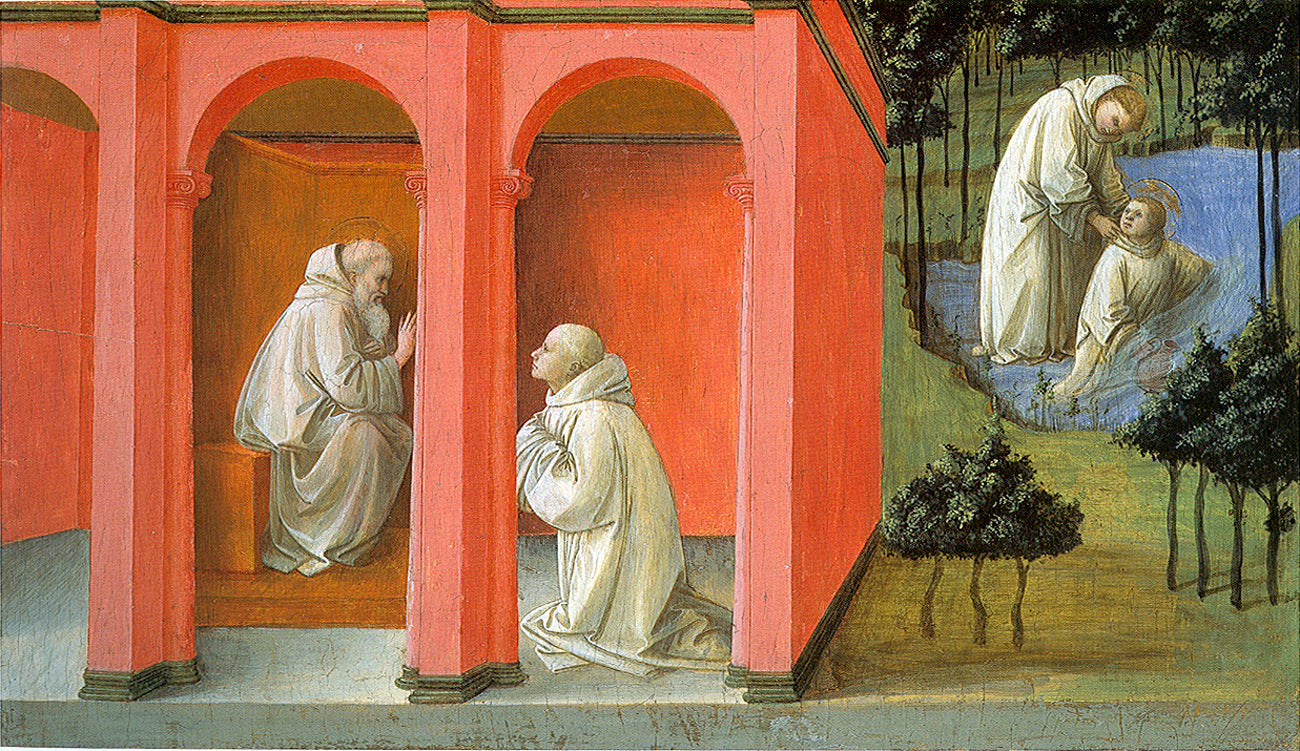 Saint Benedict Orders Saint Maurus to the Rescue of Saint Placidius - Fra Filippo Lippi