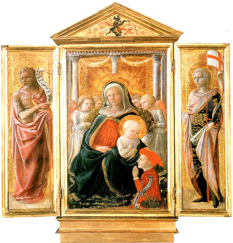 Triptych Madony pokory s svatými - Fra Filippo Lippi