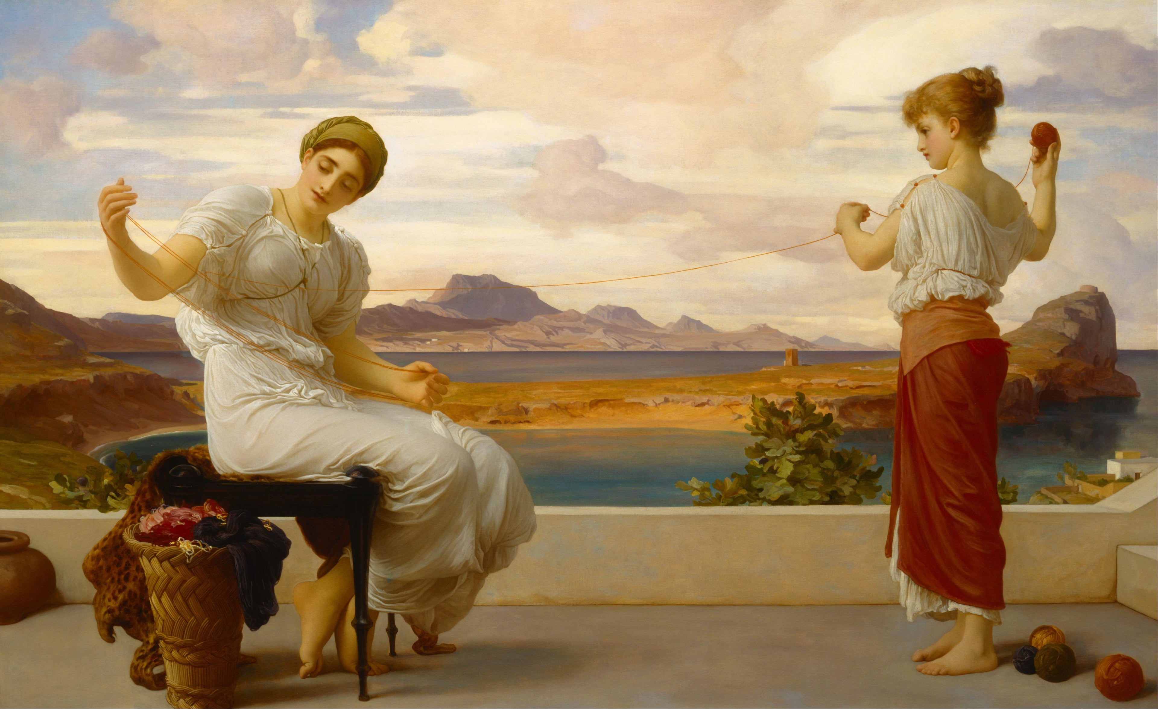 Enroulement de l'écheveau - Frederic Leighton