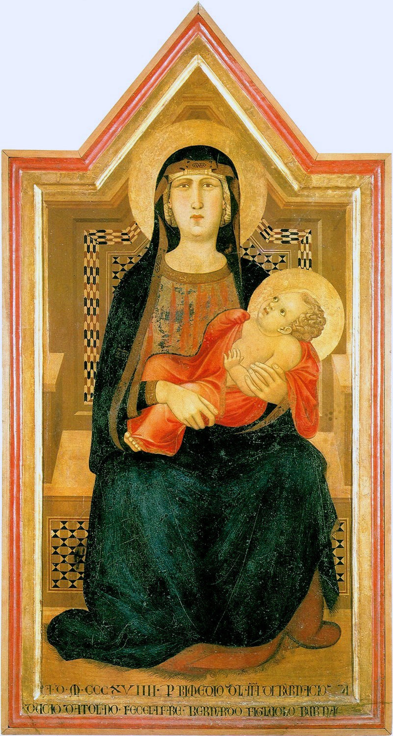 Madonna di Vico l'Abate - Ambrogio Lorenzetti