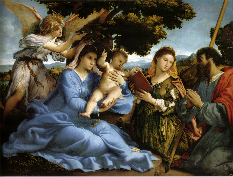 Panna s dítětem - Lorenzo Lotto