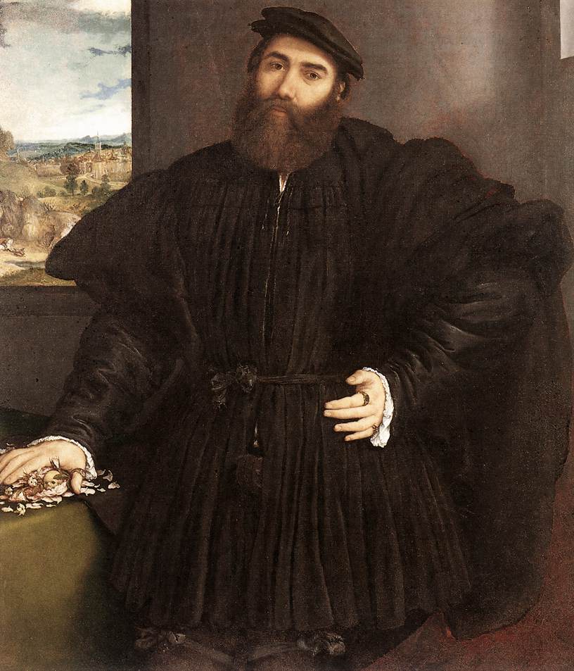 Portrait d’un gentilhomme - Lorenzo Lotto - Alpha Reproduction