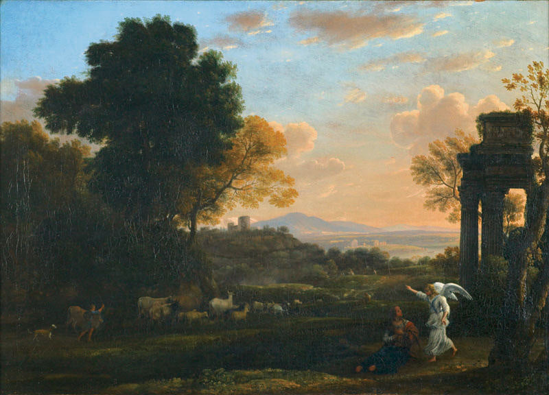 Paysage avec Agar et l'Ange - Claude Lorrain