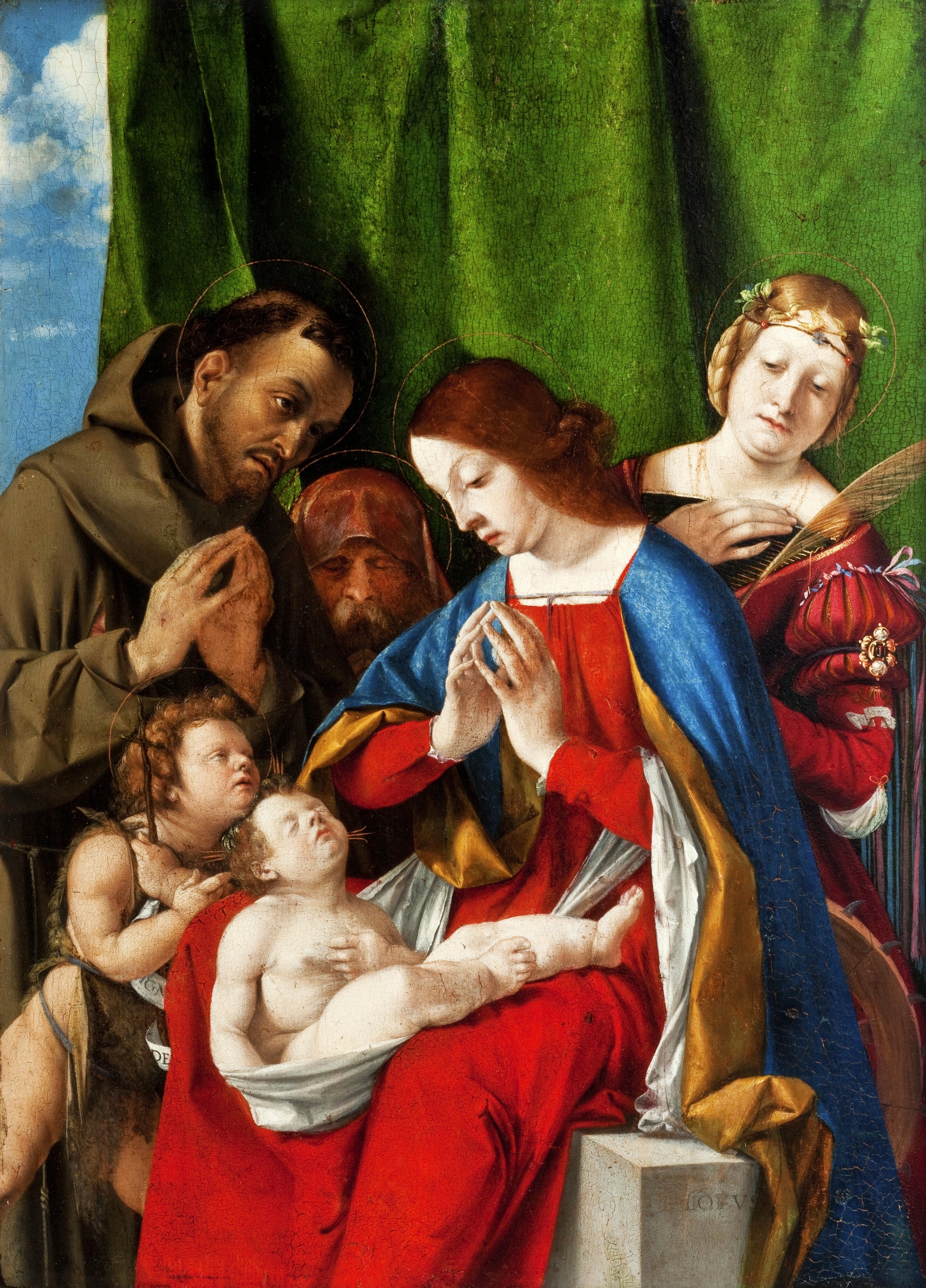Adoration de l'Enfant - Lorenzo Lotto