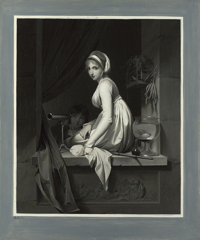 Une fille à la fenêtre - Louis-Léopold Boilly