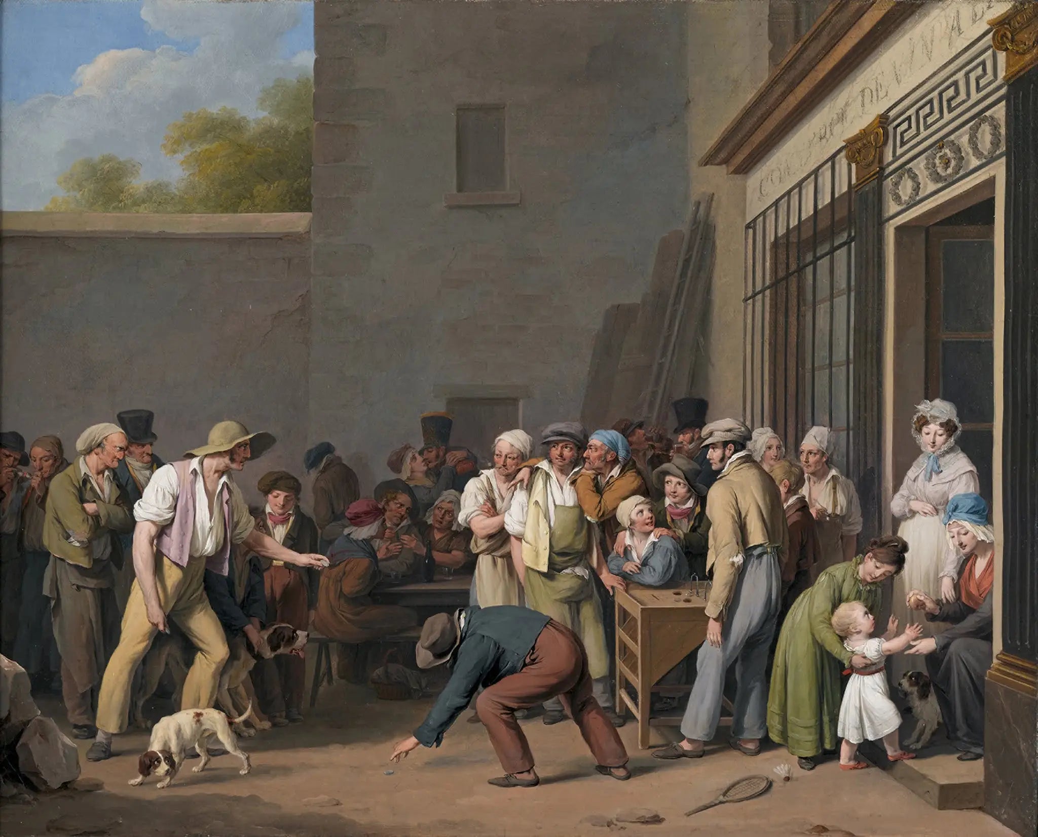 Le jeu du tonneau - Louis-Léopold Boilly - Alpha Reproduction