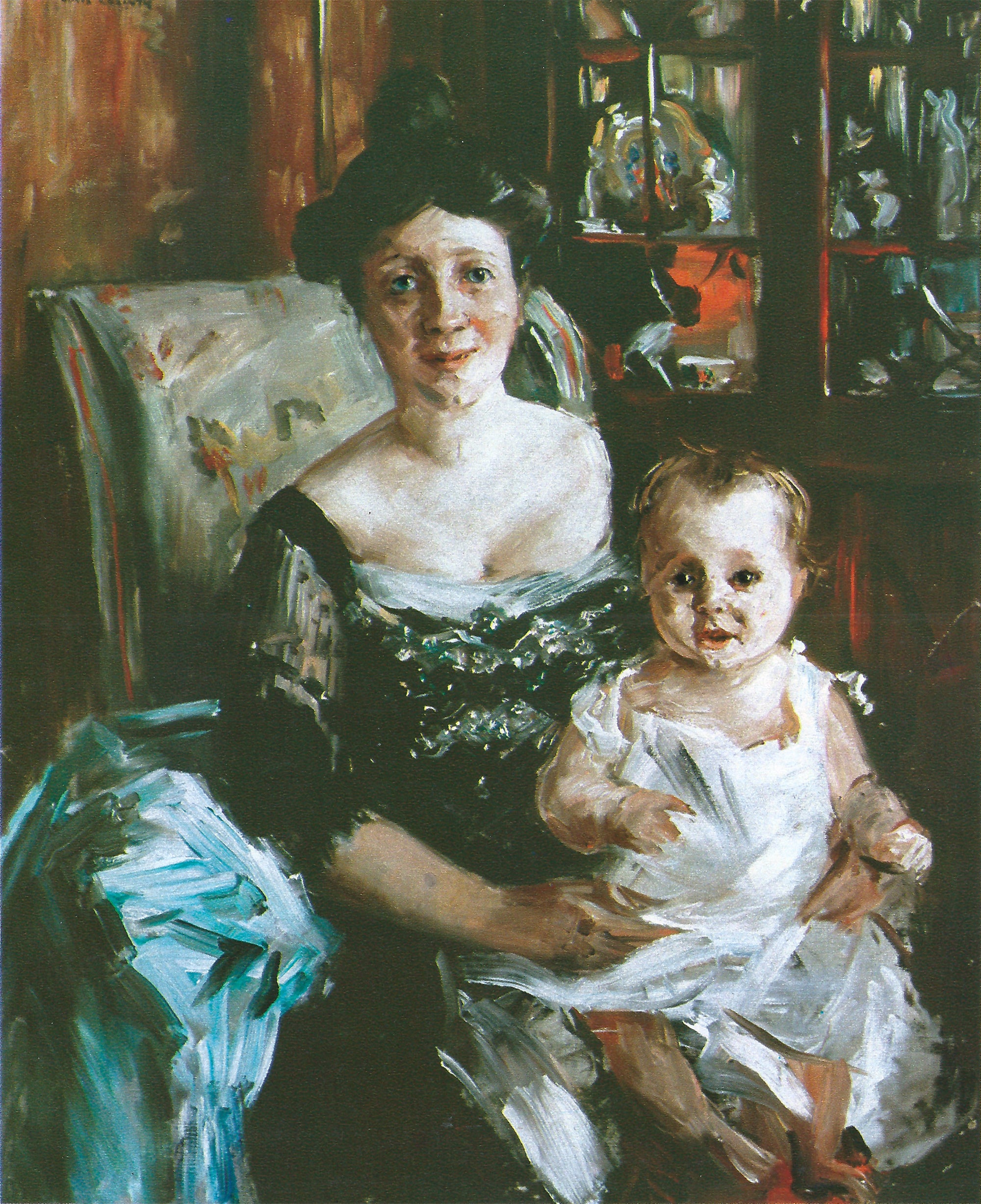 Portrait de Gertrud Mainzer avec Lucie - Lovis Corinth