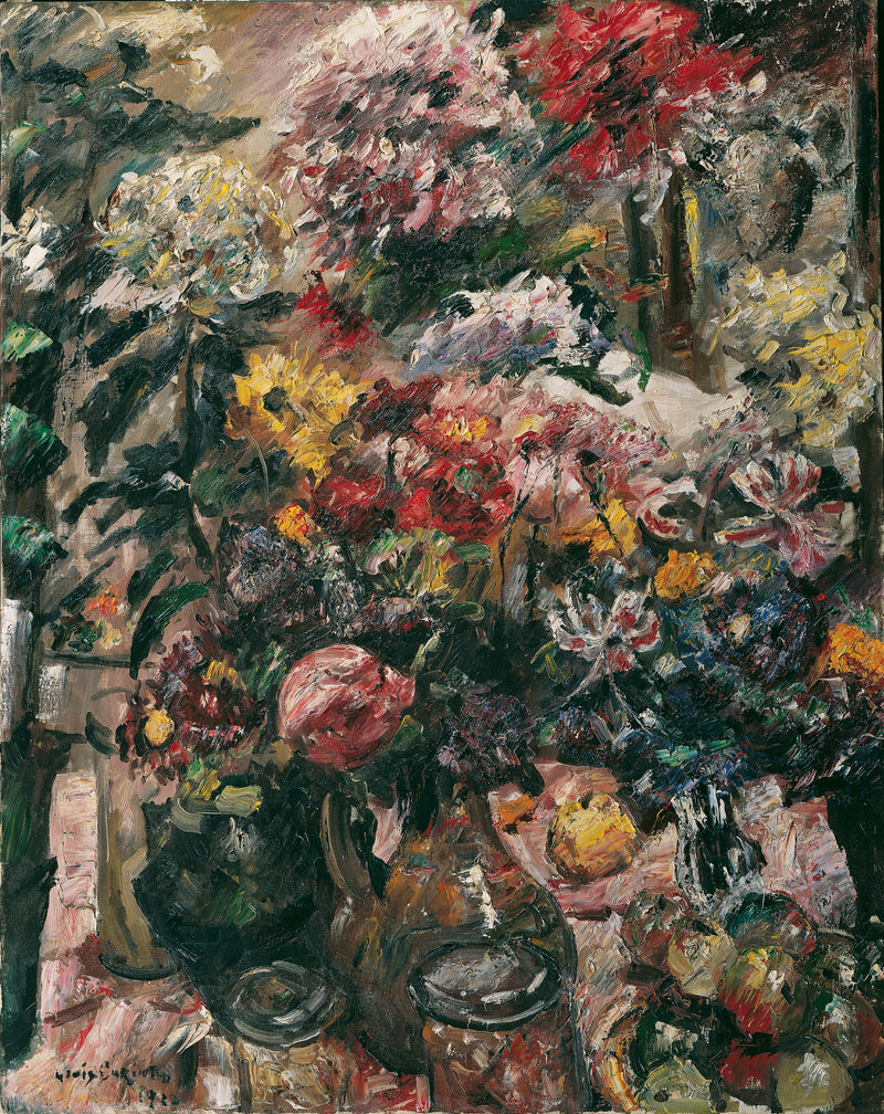 Nature morte aux chrysanthèmes et aux amaryllis - Lovis Corinth
