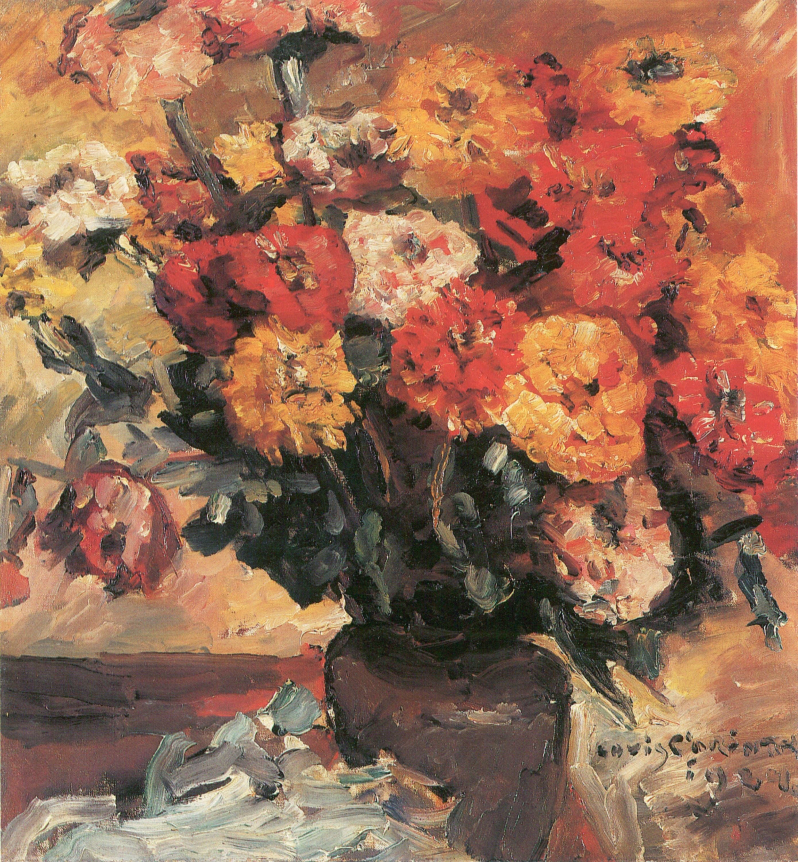 Zinnias - Lovis Corinth