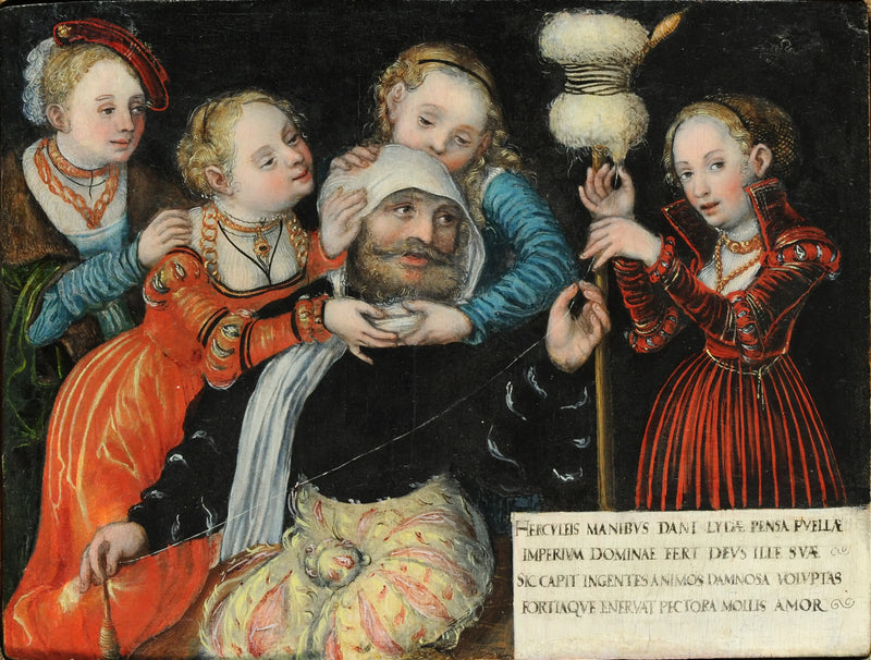 Hérakles s Omfale - Lucas Cranach starší