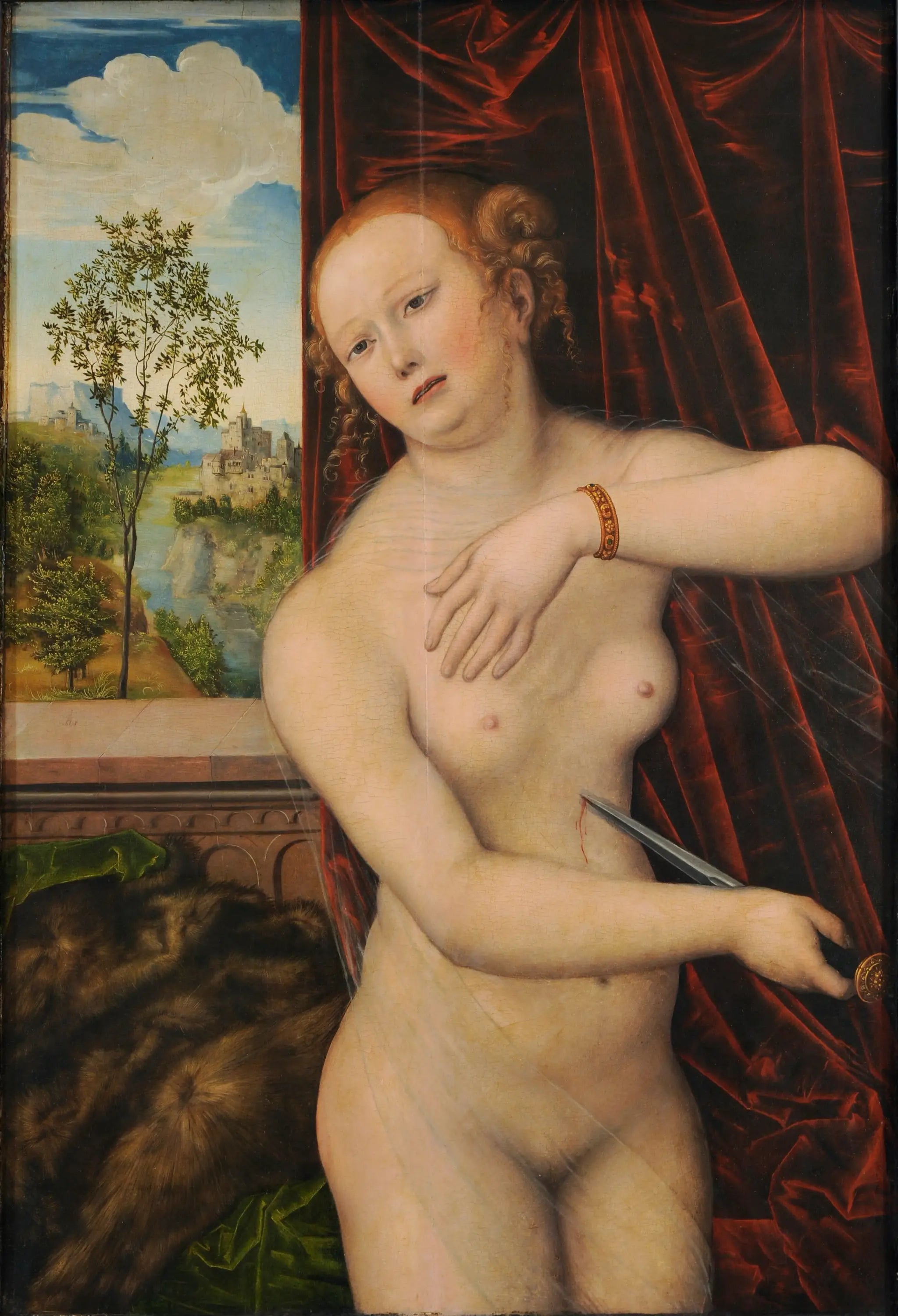 Le suicide de Lucrèce - Lucas Cranach the Elder - Alpha Reproduction