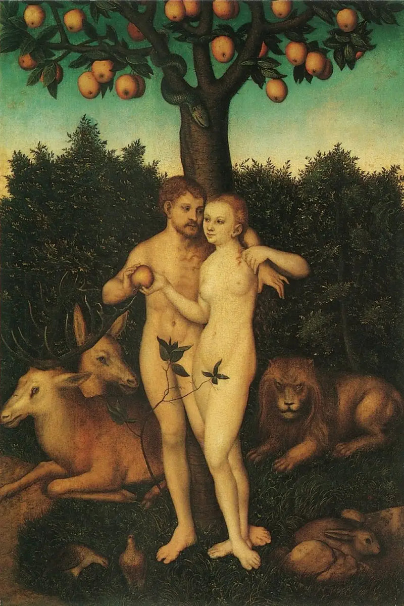 Adam a Eva - Lucas Cranach starší