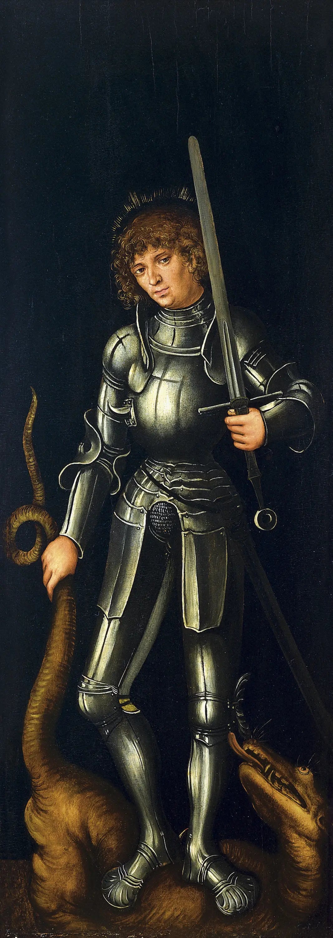 Saint Georges (aile extérieure droite) - Lucas Cranach the Elder - Alpha Reproduction