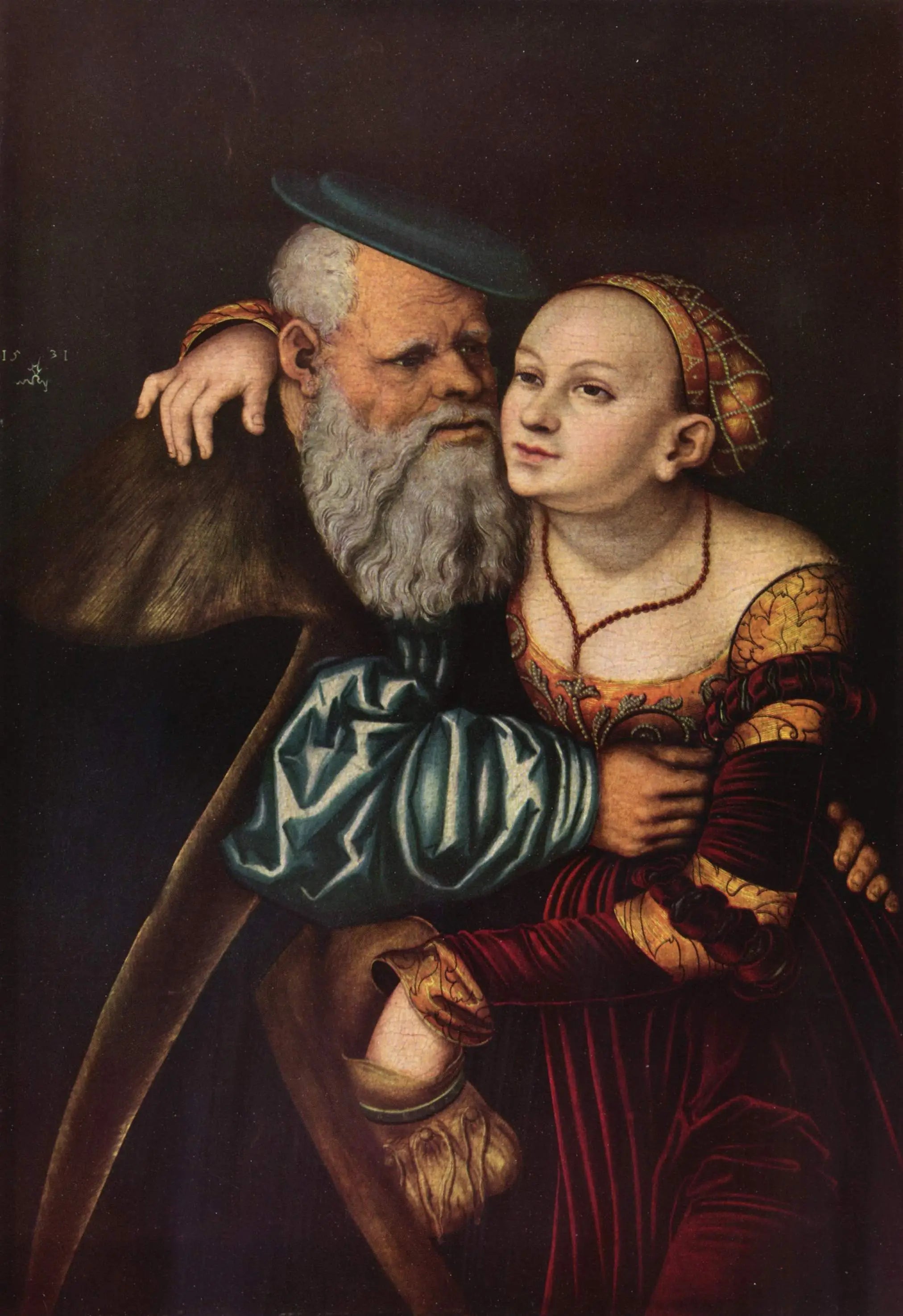 Courtisane et vieillard - Lucas Cranach the Elder - Alpha Reproduction