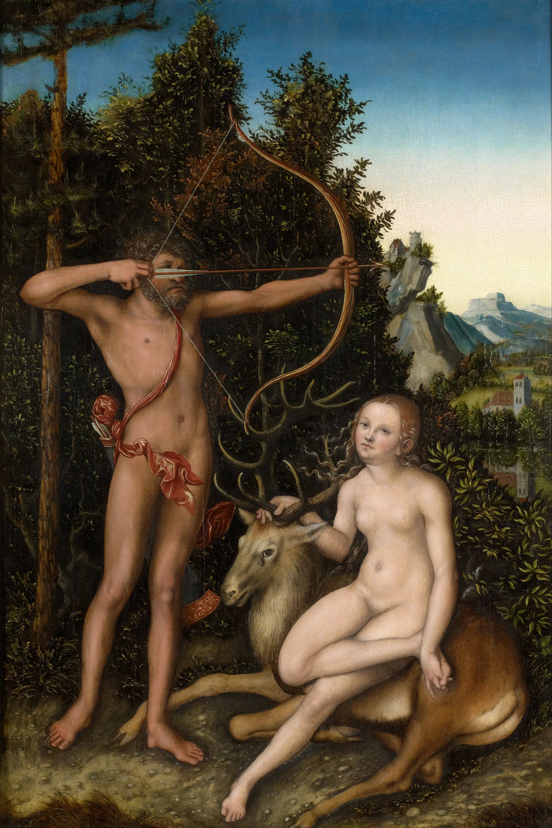 Apollón a Déméter - Lucas Cranach starší