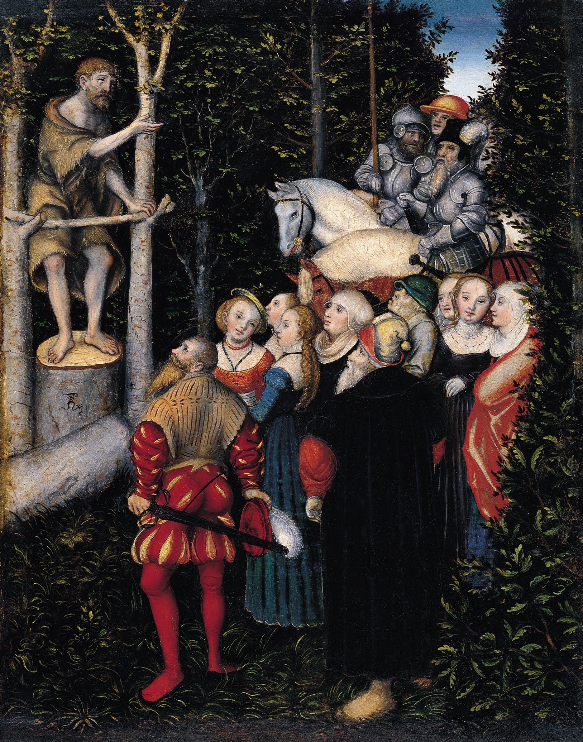 Le sermon de saint Jean-Baptiste - Lucas Cranach the Elder - Alpha Reproduction
