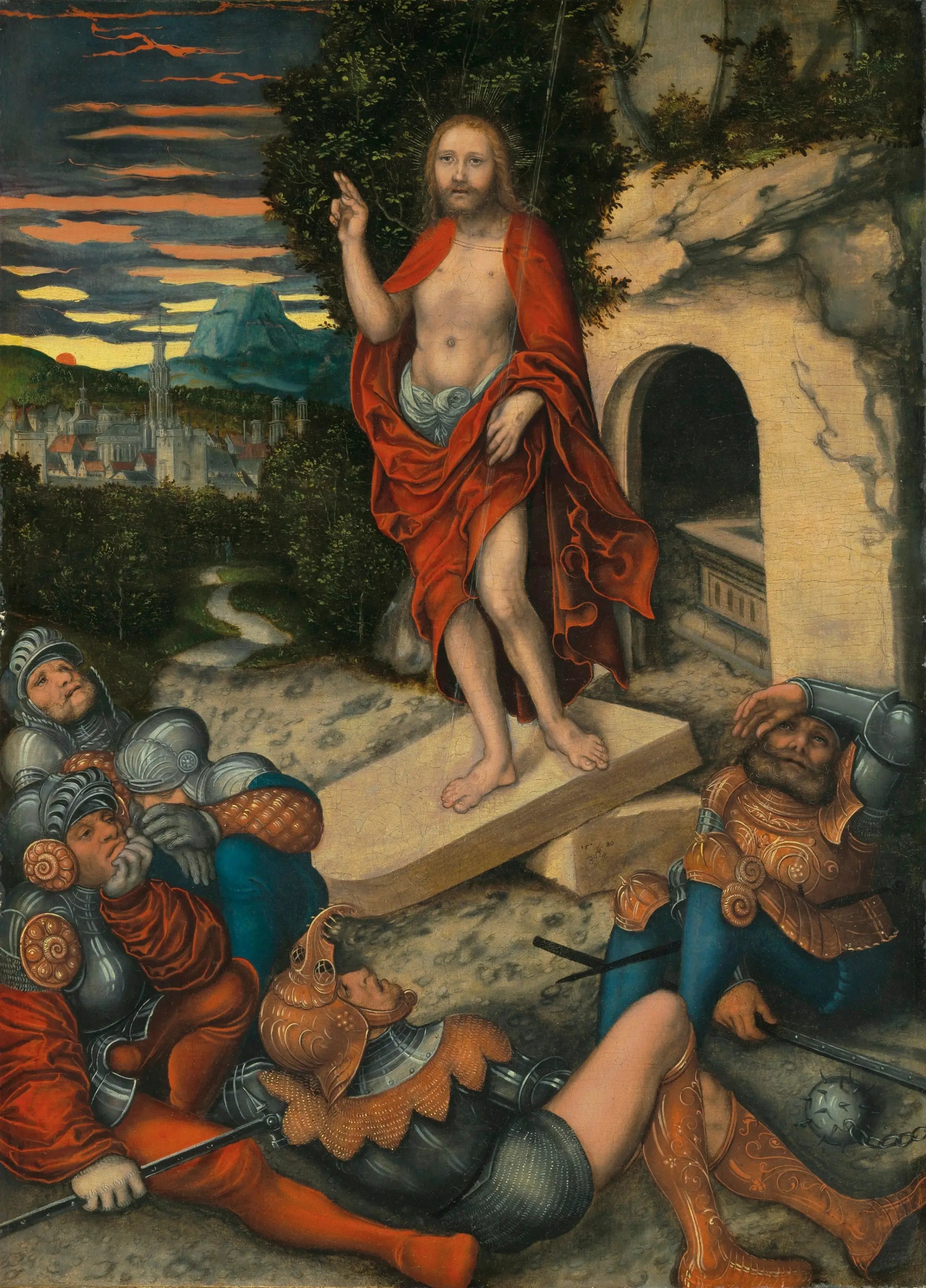 La résurrection du Christ - Lucas Cranach the Elder - Alpha Reproduction