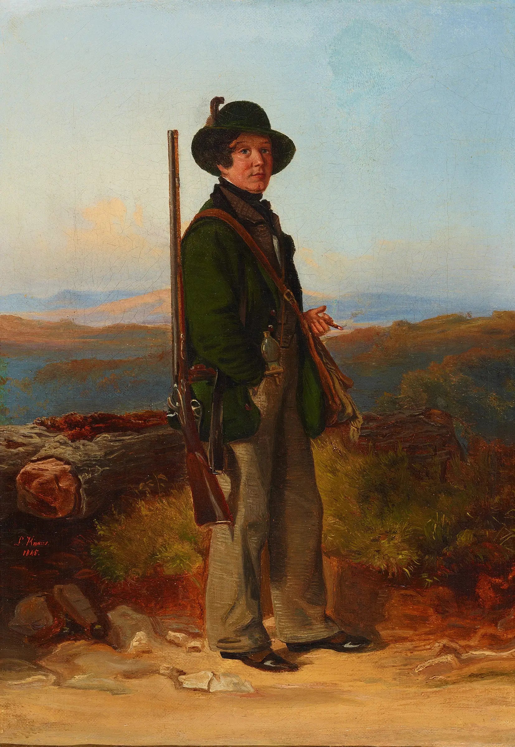 Le chasseur - Ludwig Knaus - Alpha Reproduction