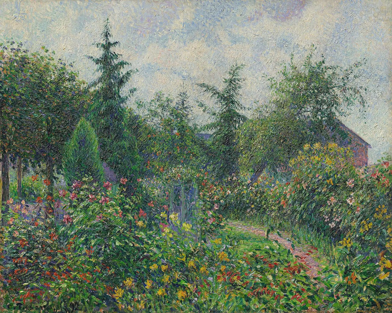 Zahrada a slepičárna u Octava Mirbeaua, Les Damps - Camille Pissarro