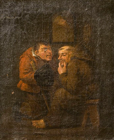 Capucin confessant un paysan - Maarten van Heemskerck
