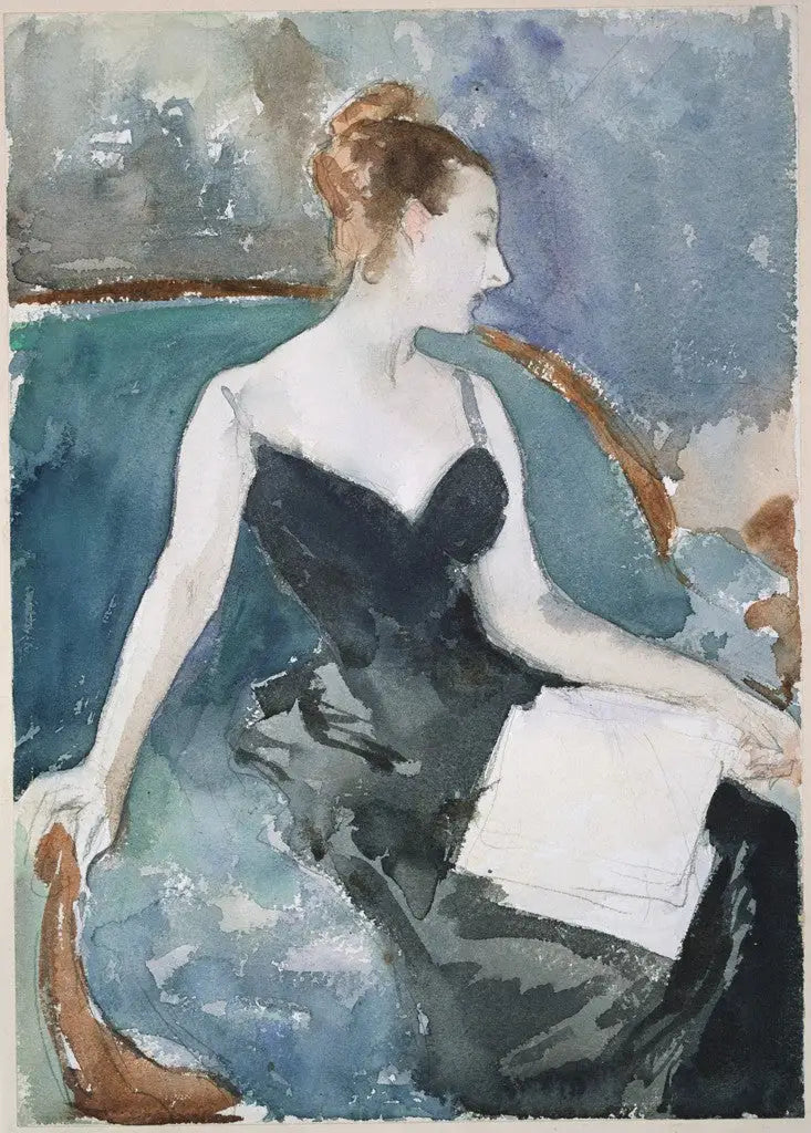 Reproduction du tableau « Madame Gautreau (Madame X) - John Singer Sargent » par Alpha Reproduction en peinture à l’huile
