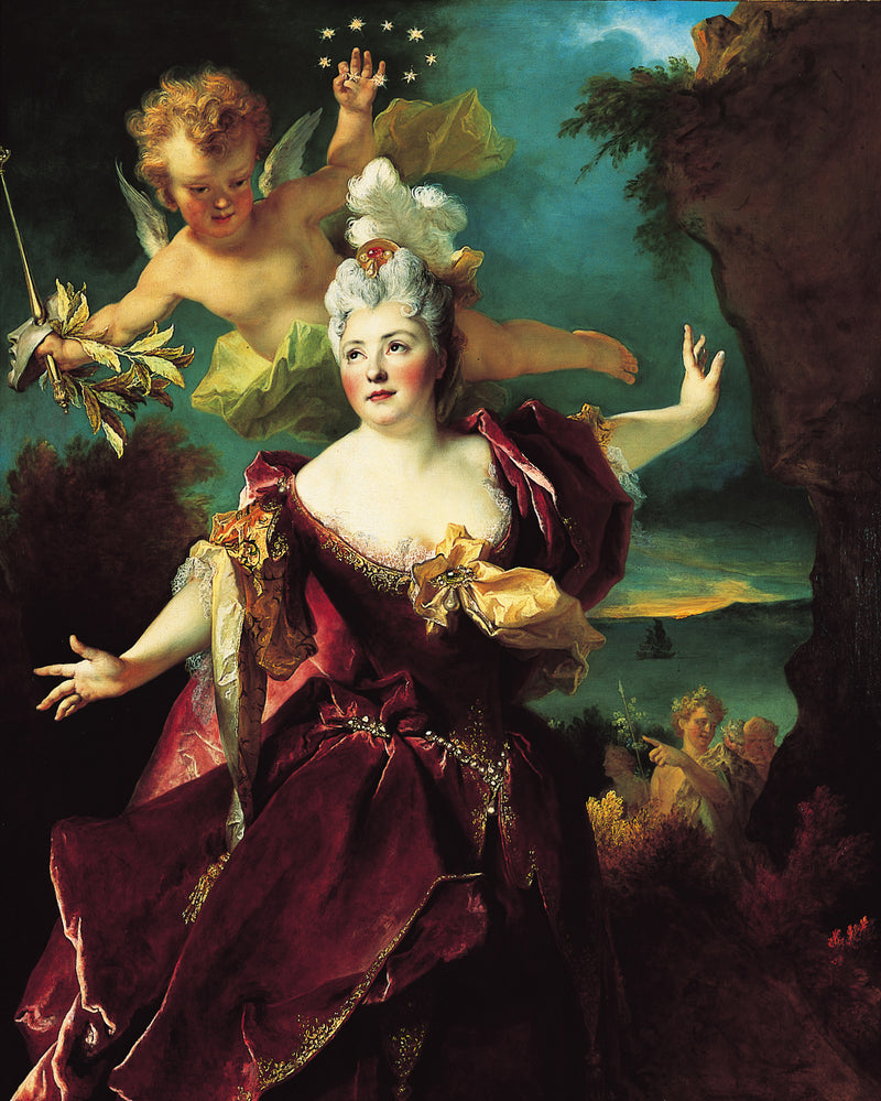 Portrait de Marie-Anne de Châteauneuf, dite Mlle Duclos, dans le rôle d'Ariane - Nicolas de Largillière