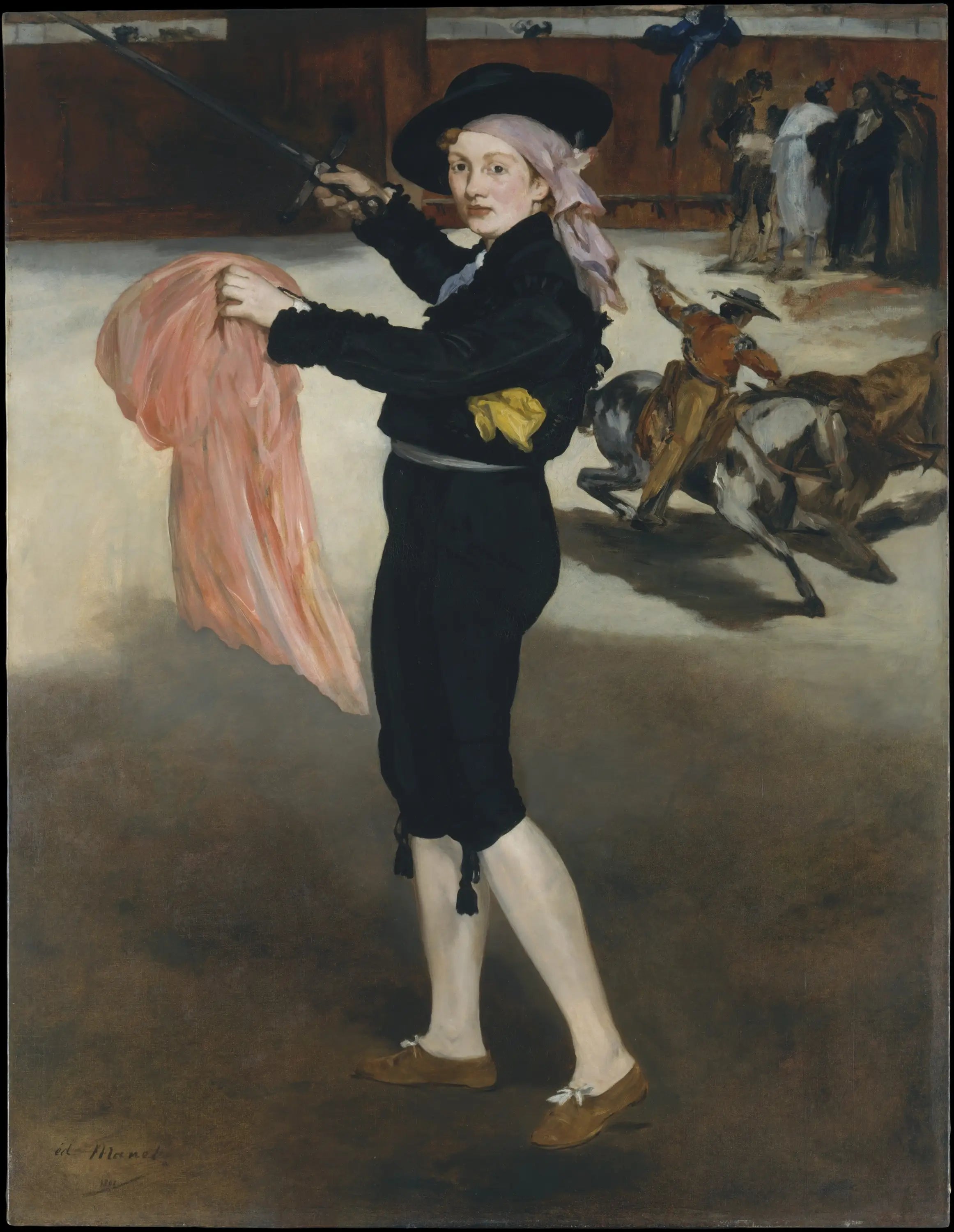 Reproduction du tableau « Mlle V. en costume d'espada - Édouard Manet » par Alpha Reproduction en peinture à l’huile