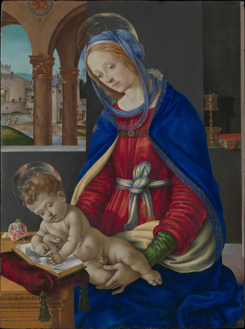 Panna s dítětem - Filippino Lippi