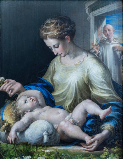 La Vierge à l’Enfant et un moine - Parmigianino - Parmigianino - Alpha Reproduction
