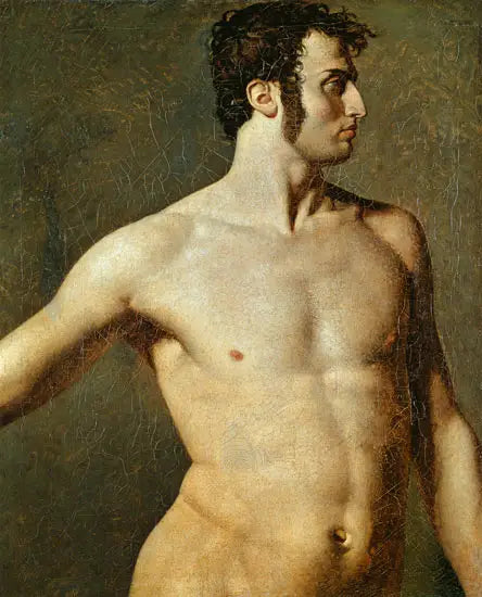 Mužský trup - Jean-Auguste-Dominique Ingres