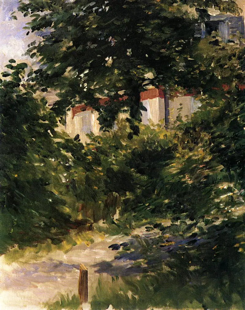 Zahradní cesta v Rueil - Édouard Manet