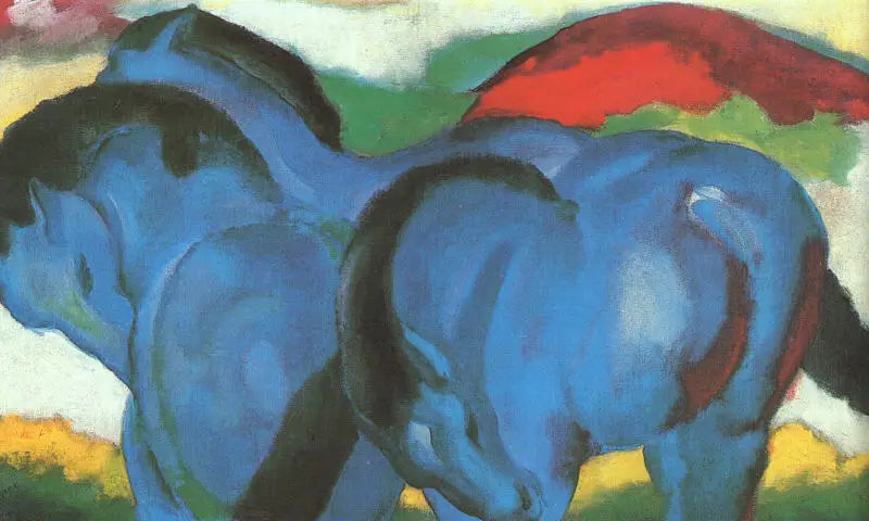 Malí modří koně - Franz Marc