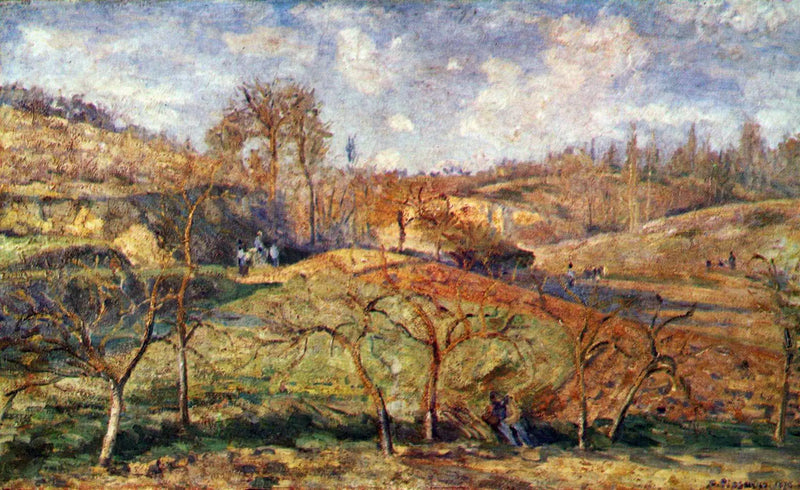 Březen slunce, Pontoise - Camille Pissarro