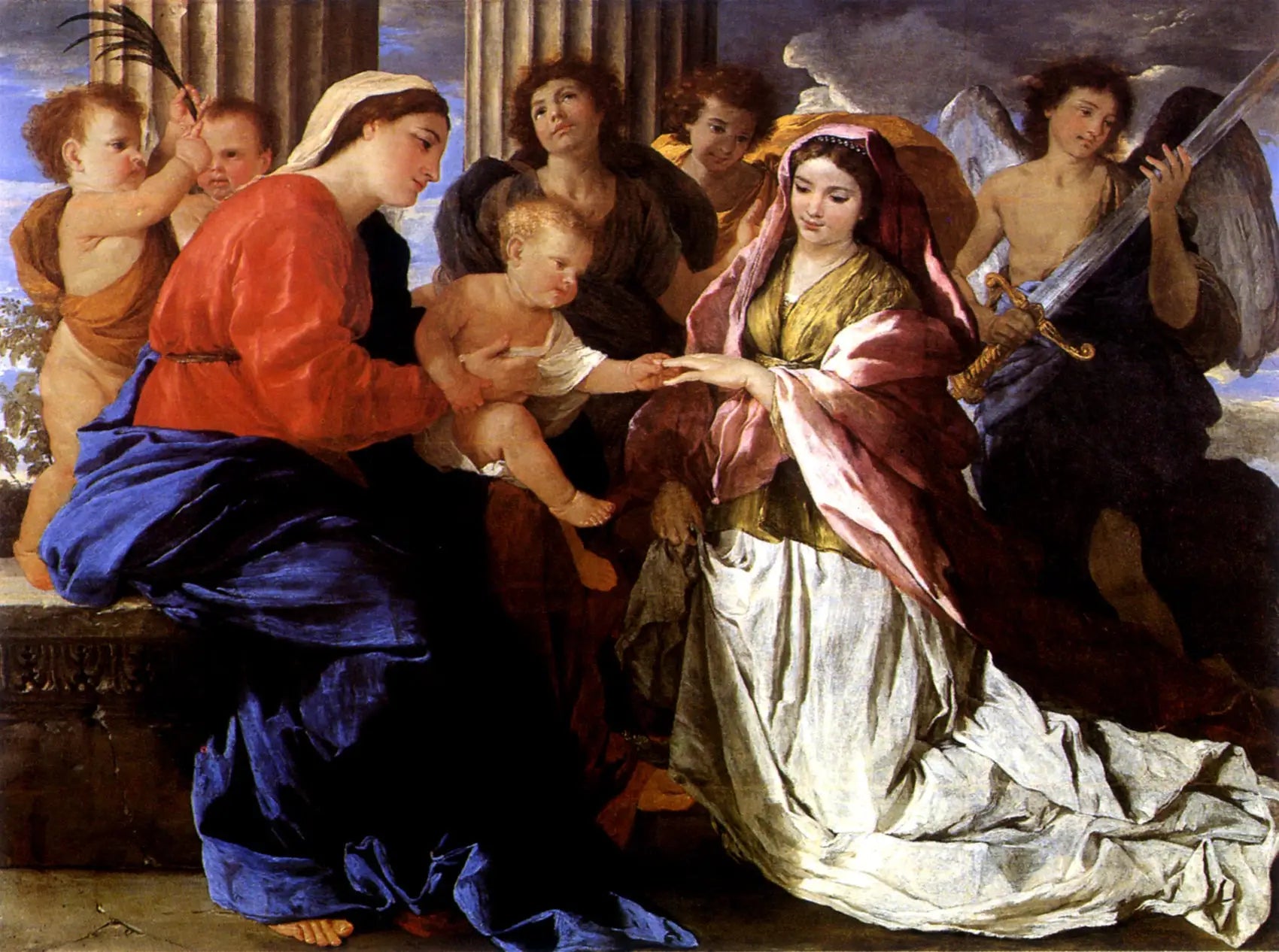 Le Mariage mystique de Sainte Catherine - Nicolas Poussin - Alpha Reproduction