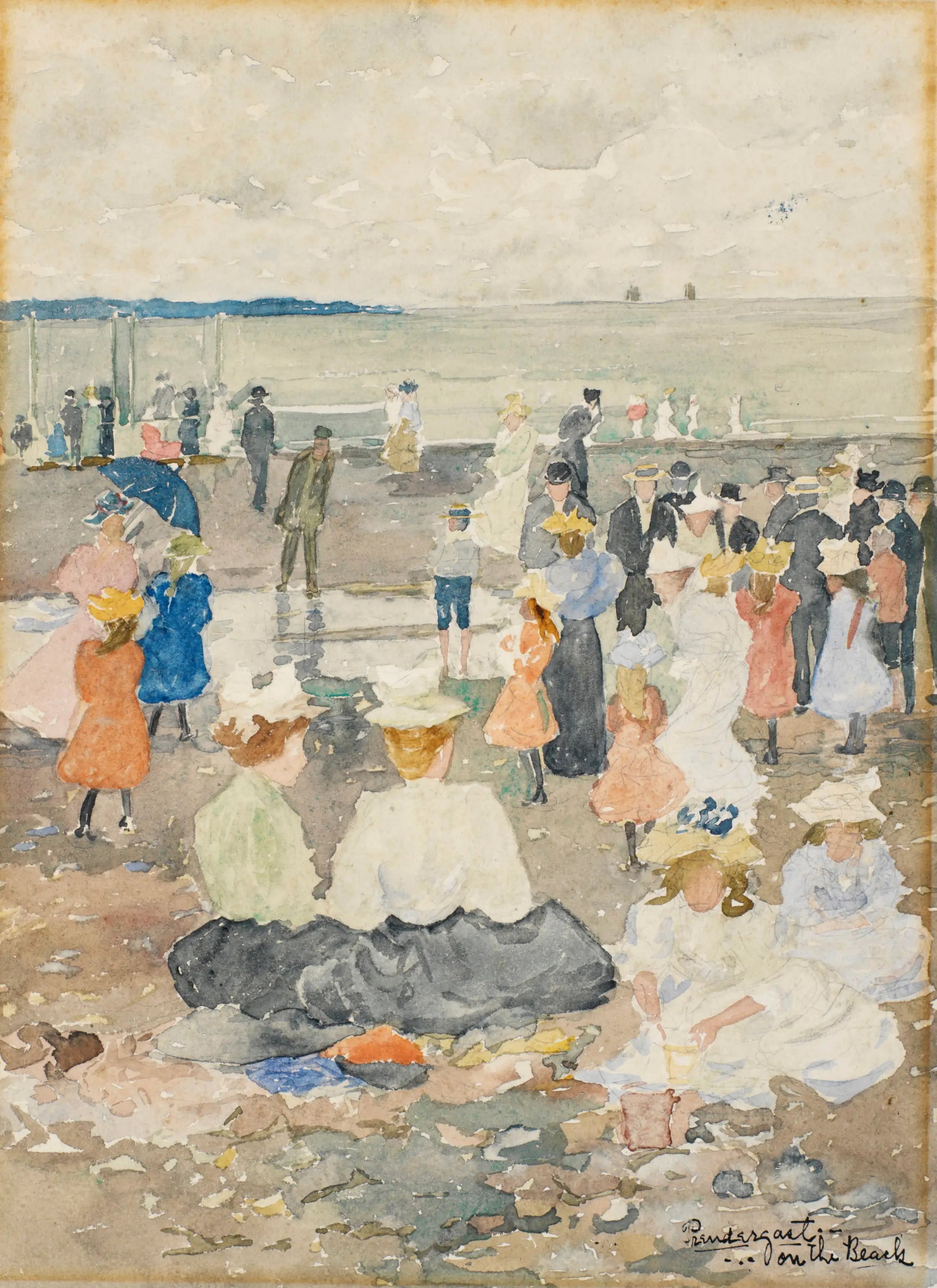 Sur la plage - Maurice Prendergast - Alpha Reproduction