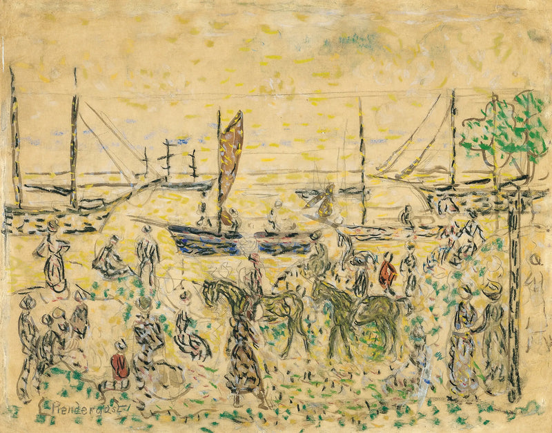 Břeh - Maurice Prendergast