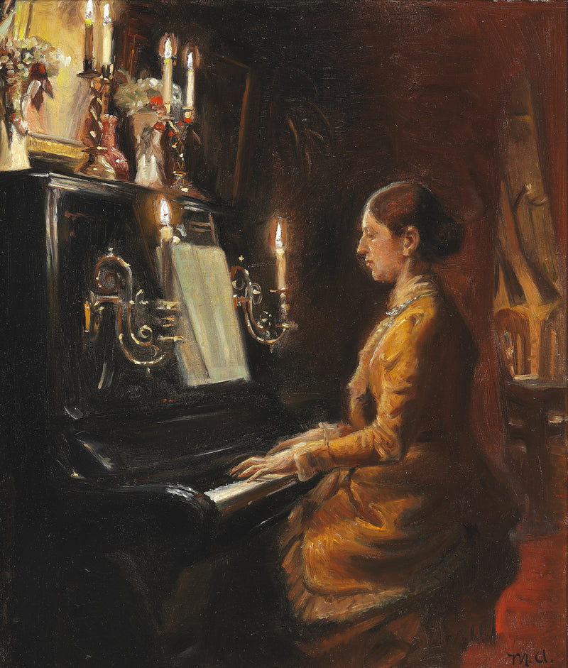 Anna u klavíru. -Michael Peter Ancher