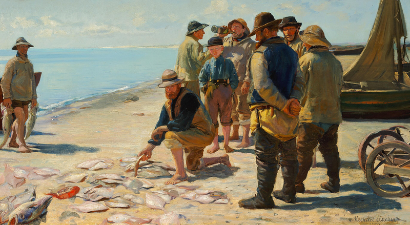 Hodnocení úlovku. - Michael Peter Ancher