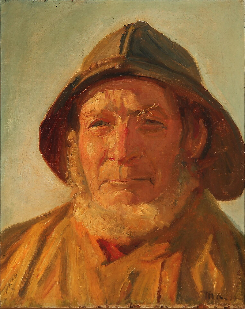 Rybář v odpoledním slunci. - Michael Peter Ancher