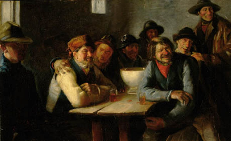 Rybáři kolem Punchového rybníka. - Michael Peter Ancher