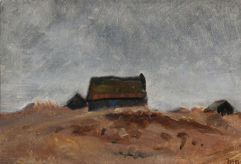 Rybářské domy ve Skagenu. -Michael Peter Ancher