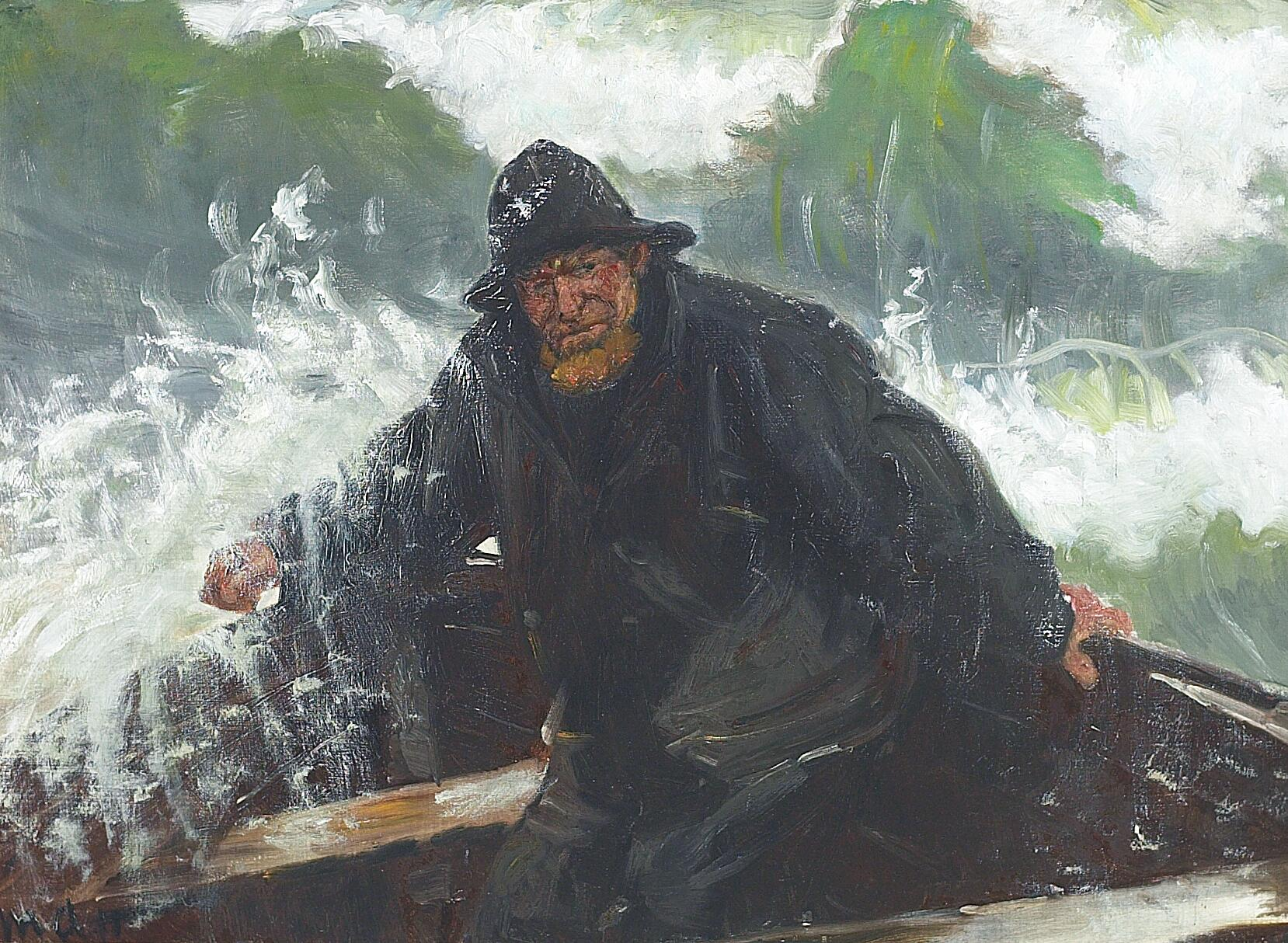 À travers les vagues. - Michael Peter Ancher - Alpha Reproduction