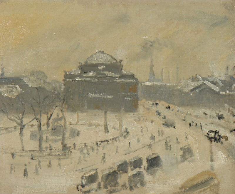 Vue sur Kongens Nytorv, Copenhague. - Michael Peter Ancher