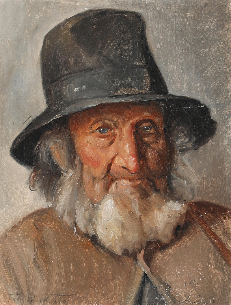 Portrait d'un homme âgé - Michael Peter Ancher