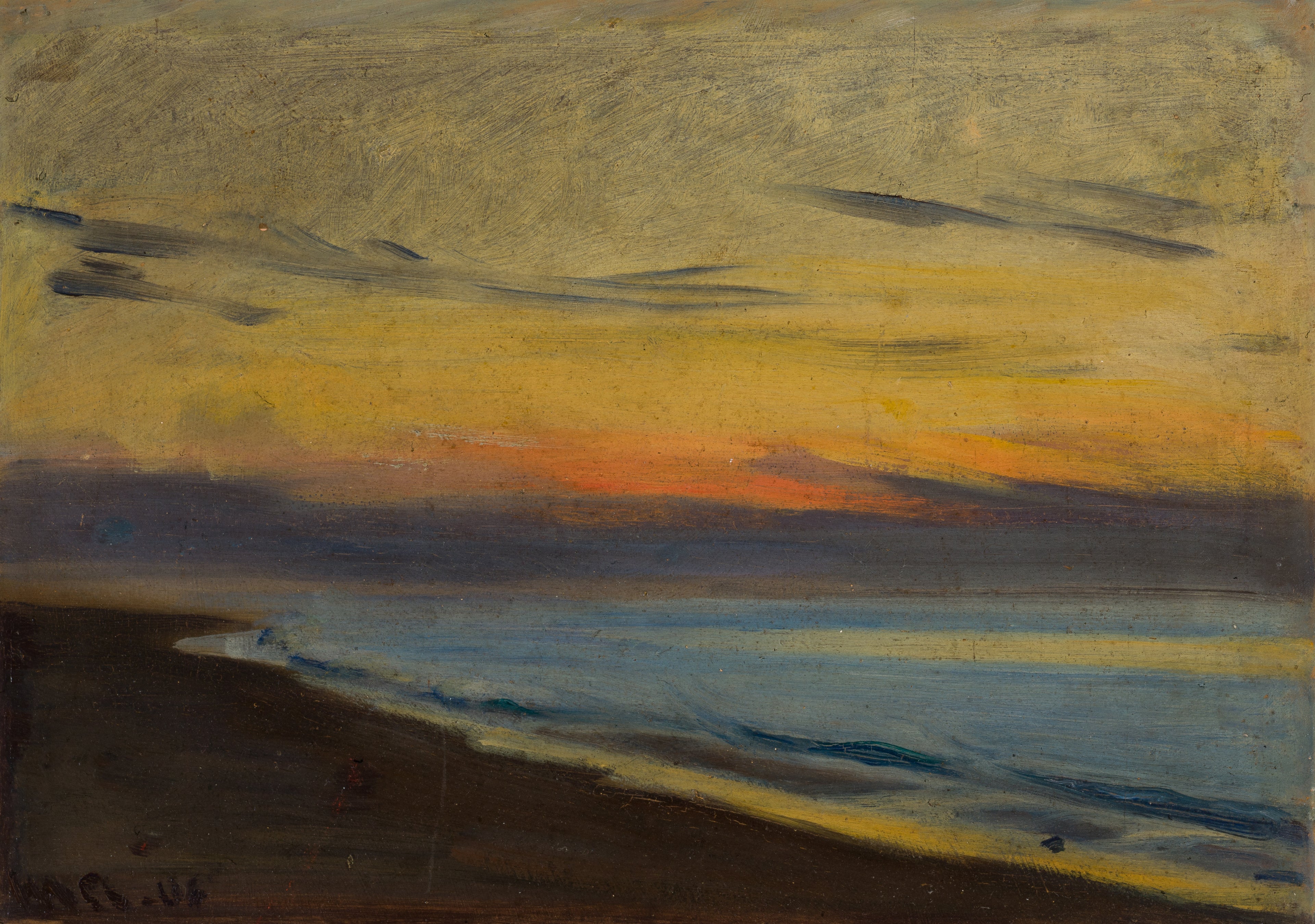 Coucher de soleil à Skagen - Michael Peter Ancher - Alpha Reproduction