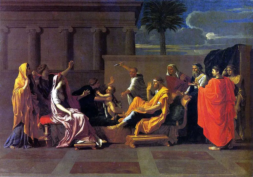Moïse enfant foulant aux pieds la couronne de Pharaon - Nicolas Poussin - Alpha Reproduction