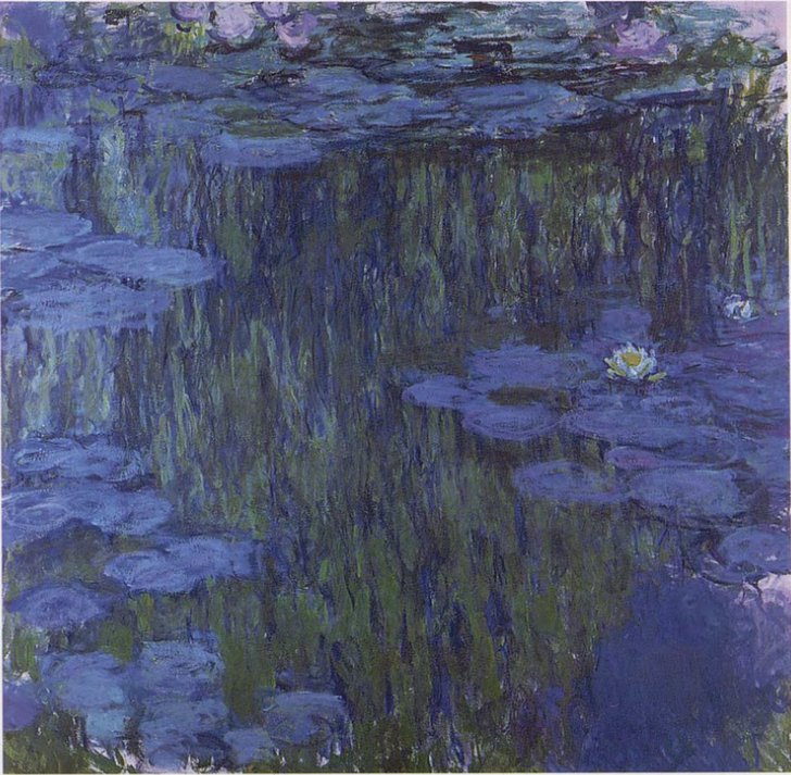 🎨 Modré a osamělé lekníny