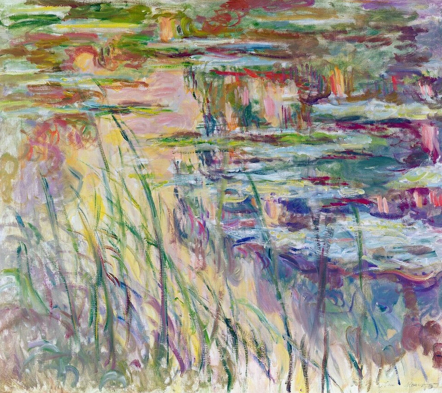🎨 Lekníny s rákosím (kolem roku 1918)