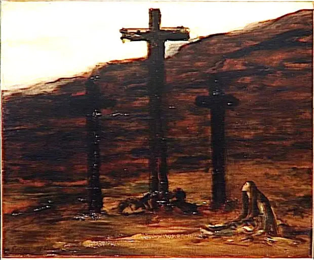 Madeleine u Kalvárie - Gustave Moreau