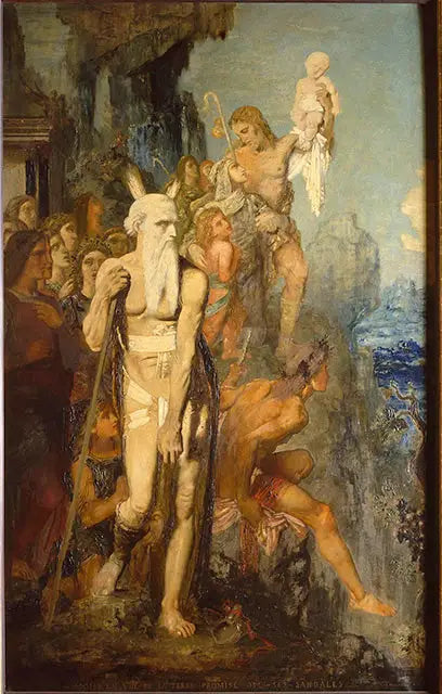 Moïse en vue de la Terre Promise ôte ses sandales - Gustave Moreau - Alpha Reproduction